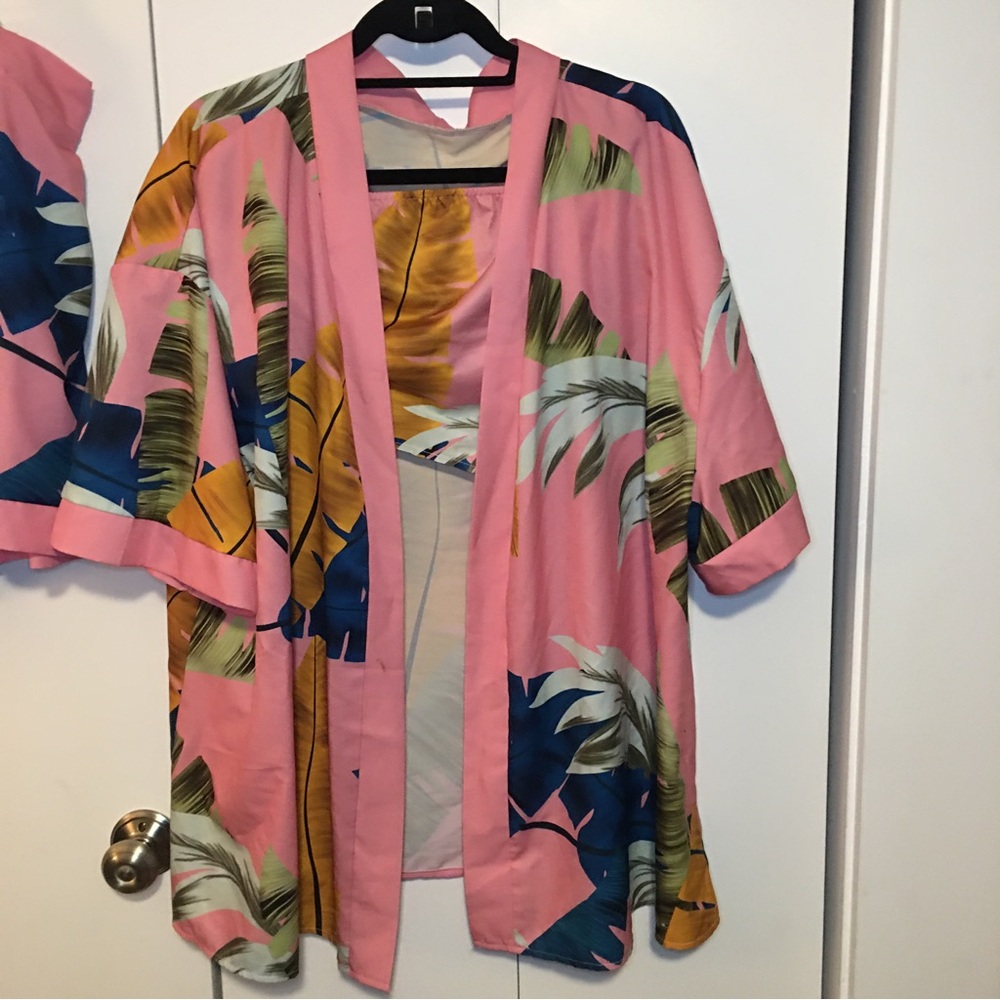 Shein 3 Piece Short Set Pink Size 4X Preowned - Picture 3 of 10